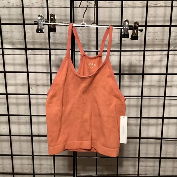Ododos Racerback Ribbed Crop Top P132 - Picture 1 of 2
